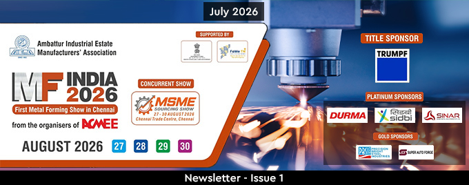 Metal Forming India 2026 — 27–30 August 2026 — Chennai Trade Centre